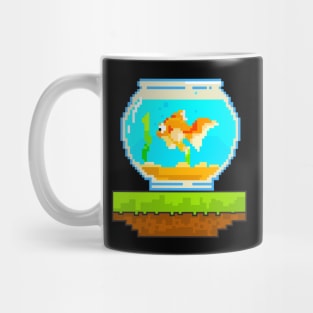 Cute 8-Bit Fish Awesome Animal 8Bit Pet Aquarium Mug